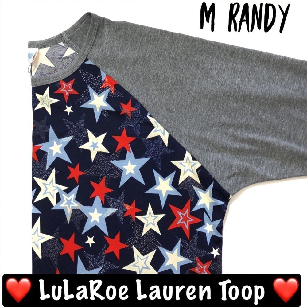LuLaRoe Randy Baseball T new with tags